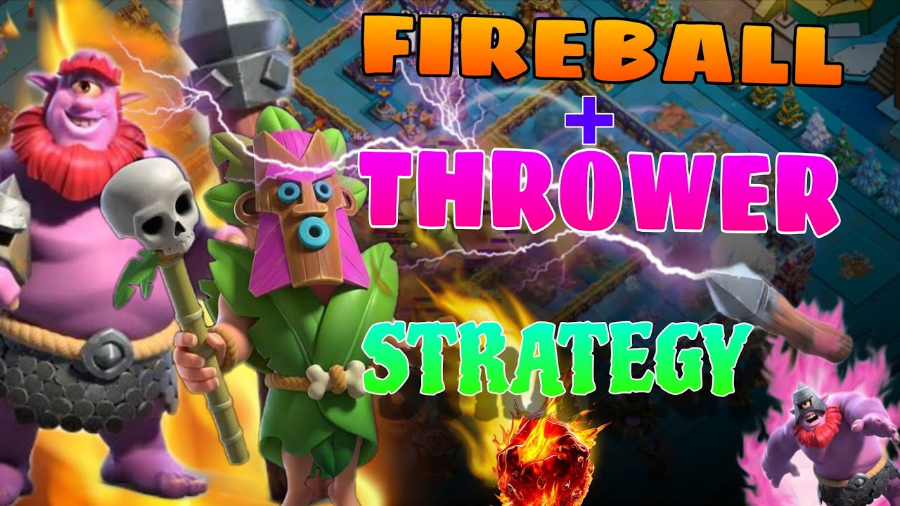 Best thrower attack strategy || coc fireball attack strategy || coc fireball+thrower attack strategy