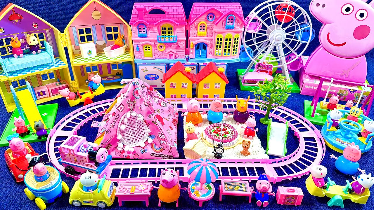 14 Minutes Satisfying with Unboxing Peppa Pig House & Super Playground Toy World ASMR Review Toys
