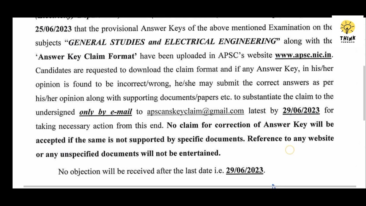 APSC notification 2023.