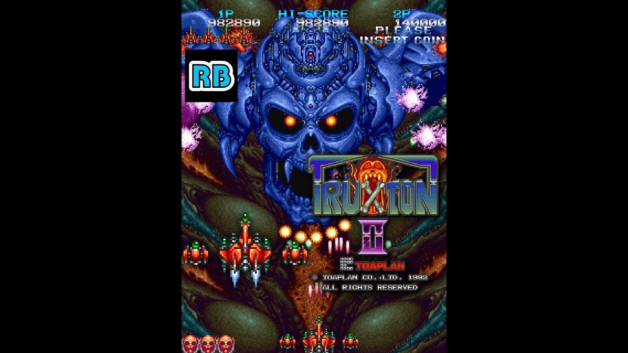 1992 [60fps] Truxton II 1537850pts Loop2-2