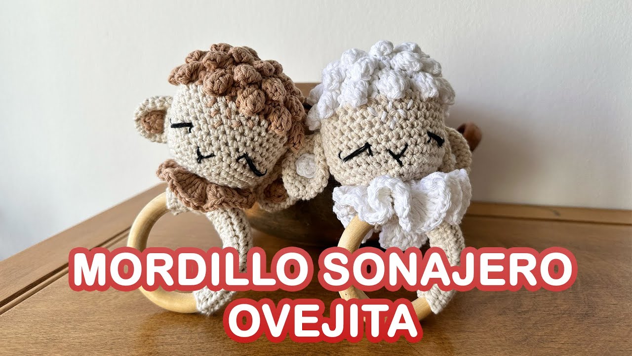Oveja Sonajero Mordillo 🐑 | Tutorial Tejido Crochet