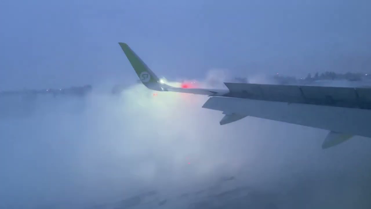 Посадка в Якутске | S7 Airlines | Airbus A320 neo | 23.01.2022