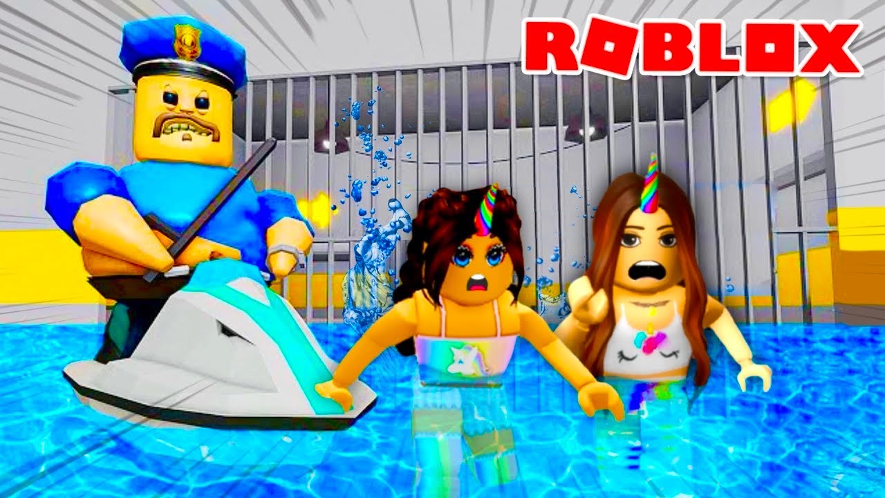 SCAPPIAMO dalla PRIGIONE sull’ACQUA di ROBLOX •Escape Police Roblox•