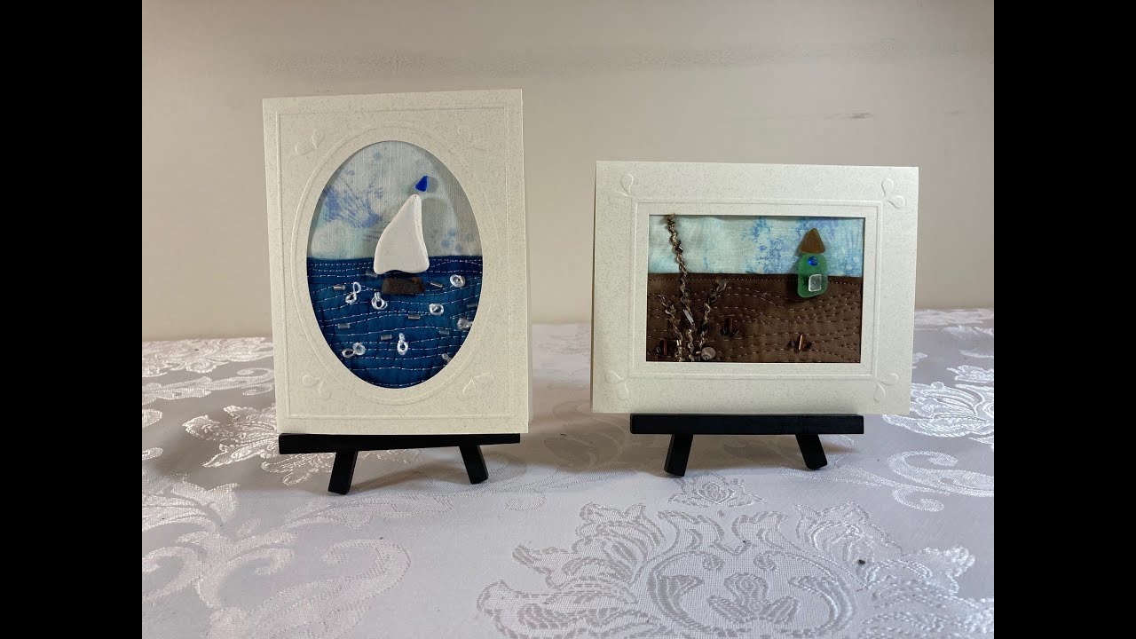 How to Create Sea Glass Greeting cards
