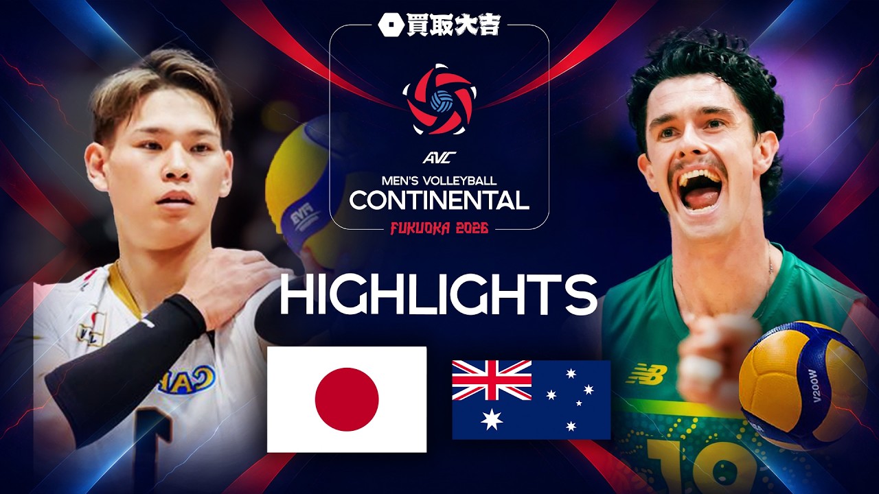 Japan 🇯🇵 vs. Australia 🇦🇺 - Highlights | AVC Men's Continental Championships 2026 | Pool Phase