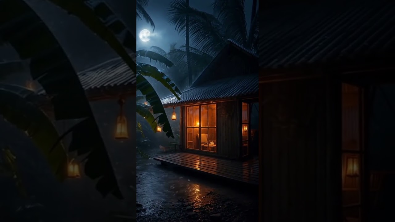 Heavy Rain for Sleeping &mdash; Deep Sleep, Meditation & Anxiety Relief, Pure Rain Ambience #rain