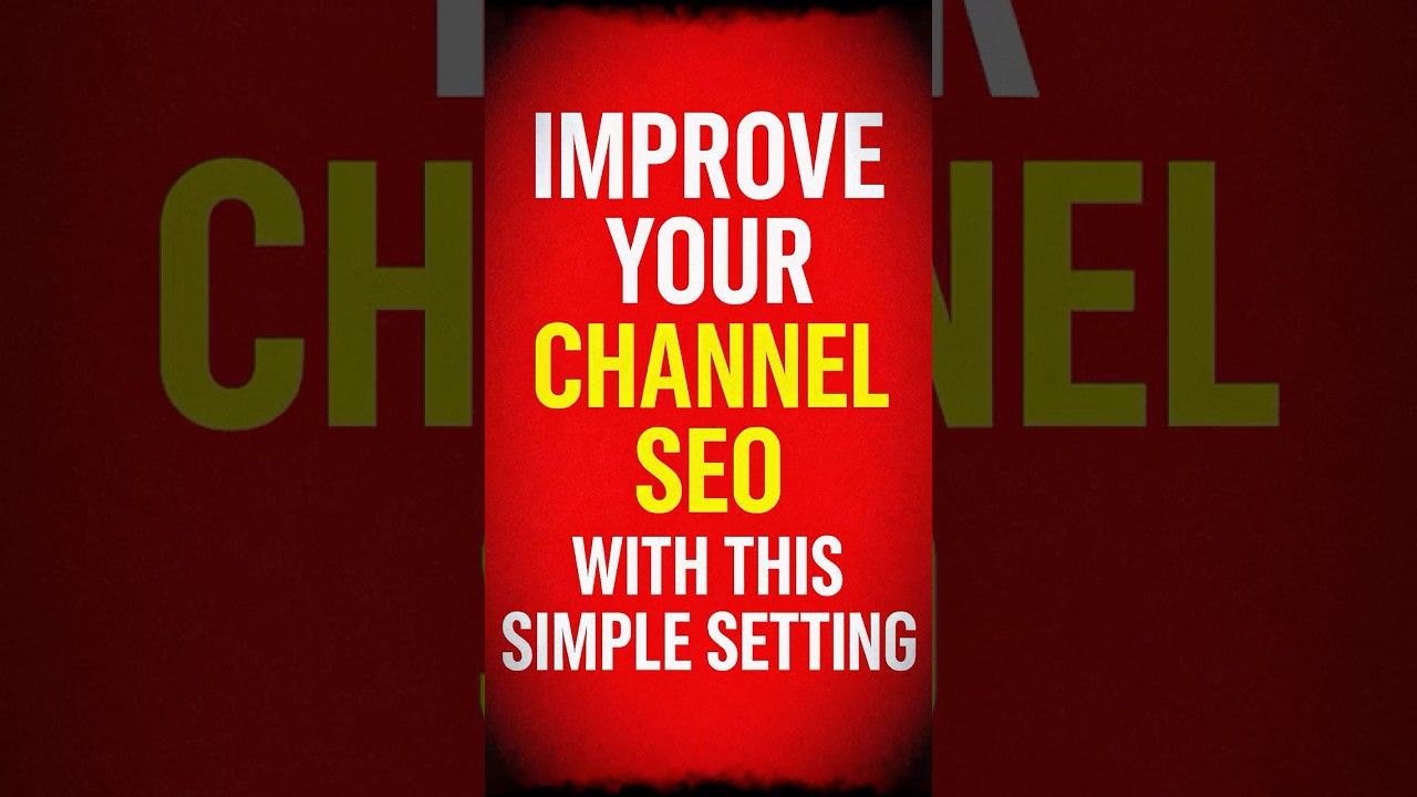 YouTube Channel Settings You MUST Change (2025 SEO Tips)