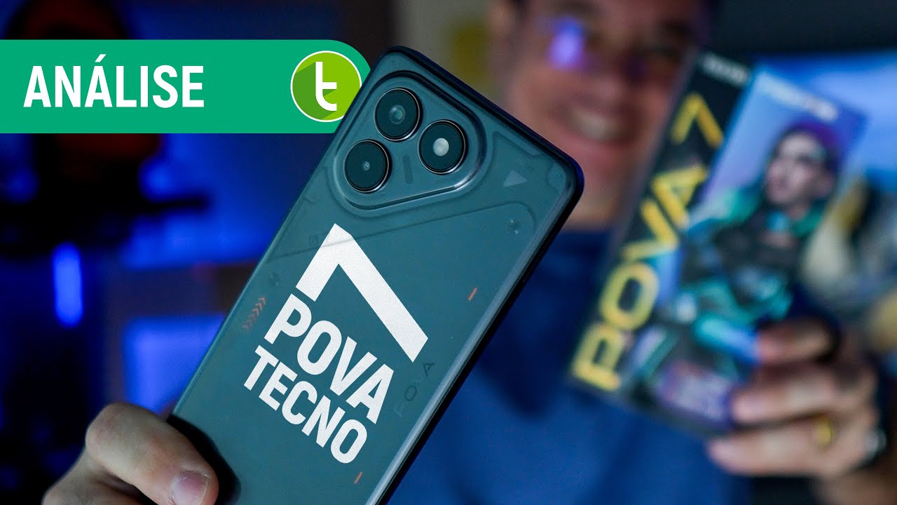 TECNO POVA 7: CELULAR com APELO GAMER aposta em BATERIA GRANDE | Análise / Review
