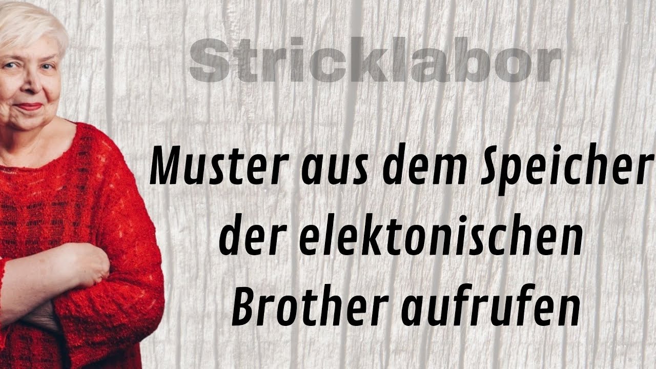 Lochmuster hochladen aus der elektronischen Strickmaschine von Brother
