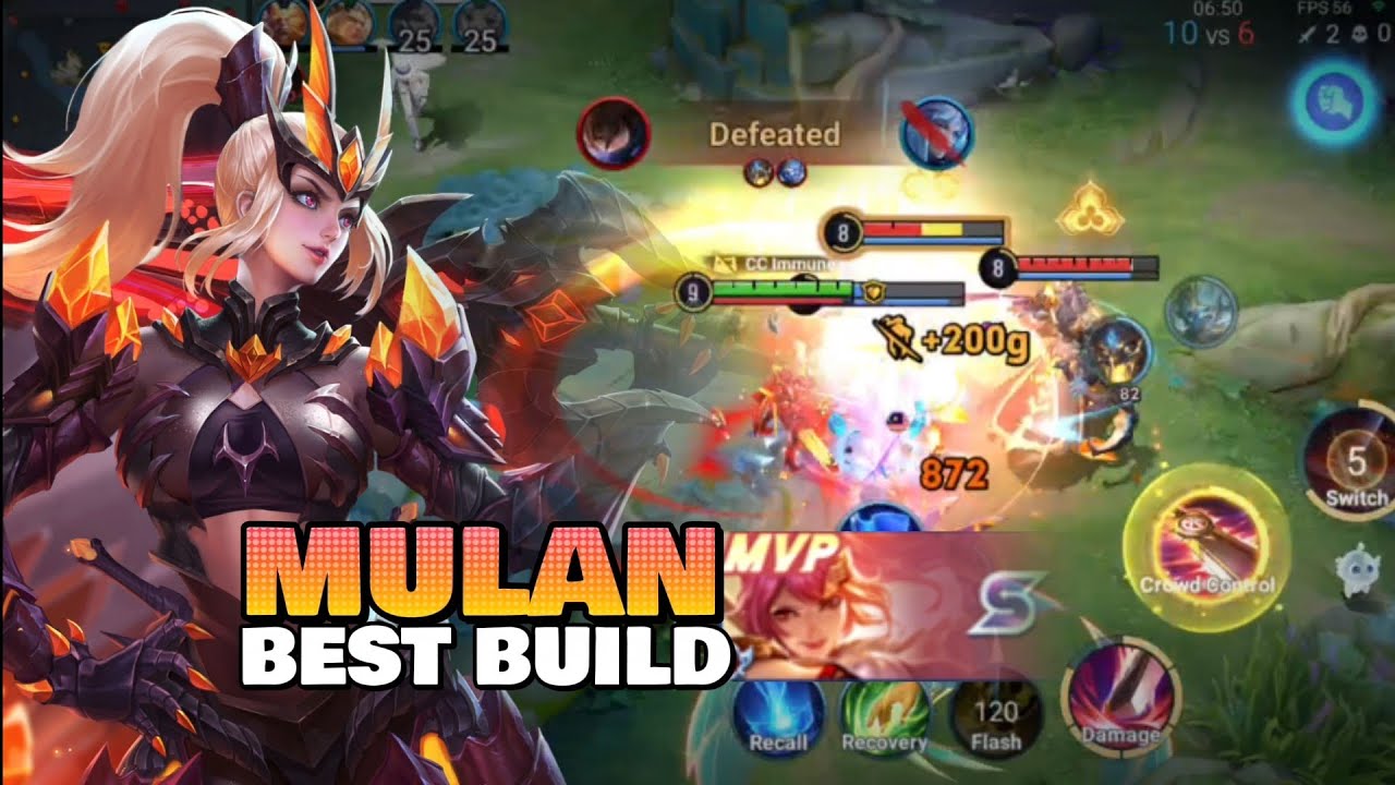 [MULAN] Top tier clash lane outplay your enemies 🔥| Honor of Kings