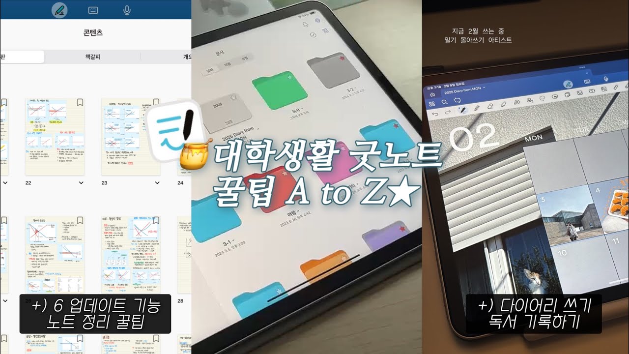 개강맞이! 굿노트 6년차 사용자가 알려주는 기록&bull;필기&bull;독서 꿀팁🍯