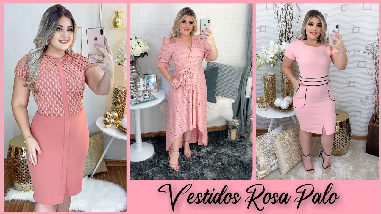 ❤️VESTIDOS ROSA-NUDE 2021 ❤️PINK DRESSES 2022 FASHION DRESSES 2021 PINK