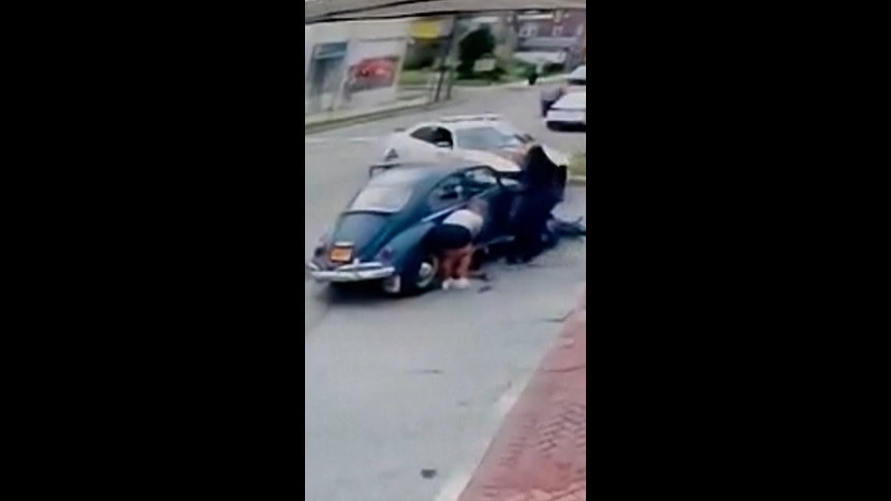 Good Samaritans lift car off woman after e-bike accident