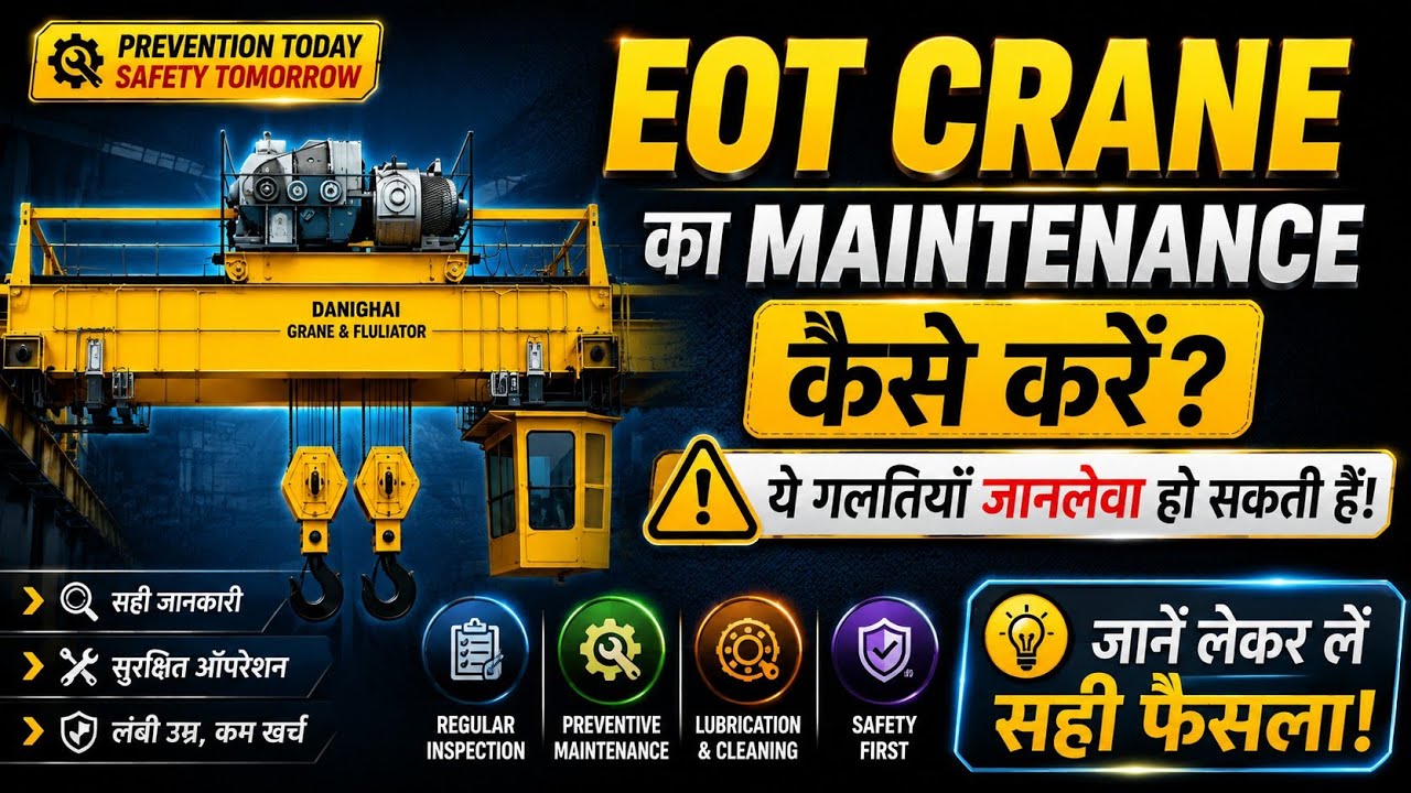 Electric Overhead Crane Maintenance Check List Explain | Preventive Maintenance of Eot Crane @tapan