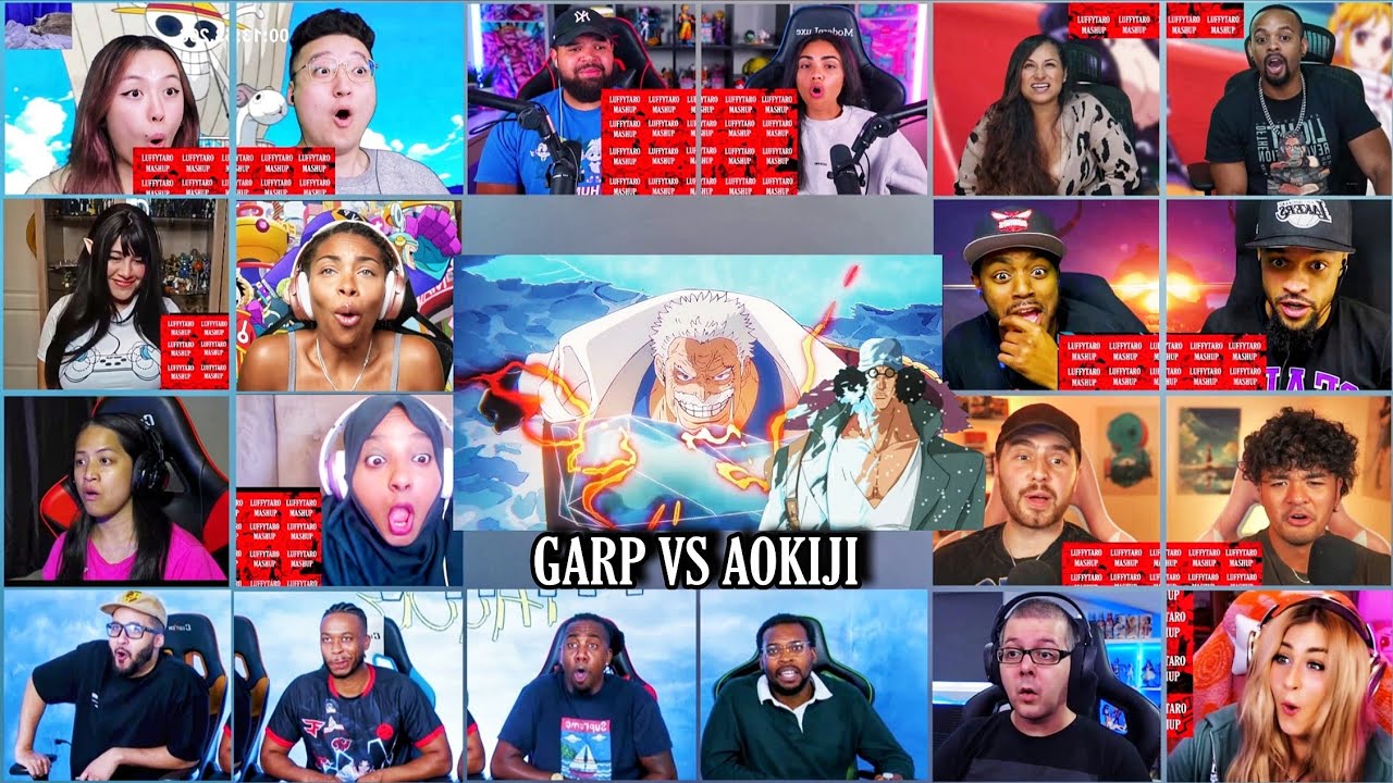 Garp vs Aokiji Part 1 Reaction Mashup | One Piece Episode 1114-1115