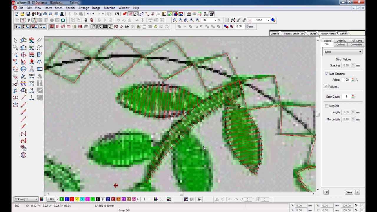 Machine Embroidery Design | Wilcom Software | Motif Run