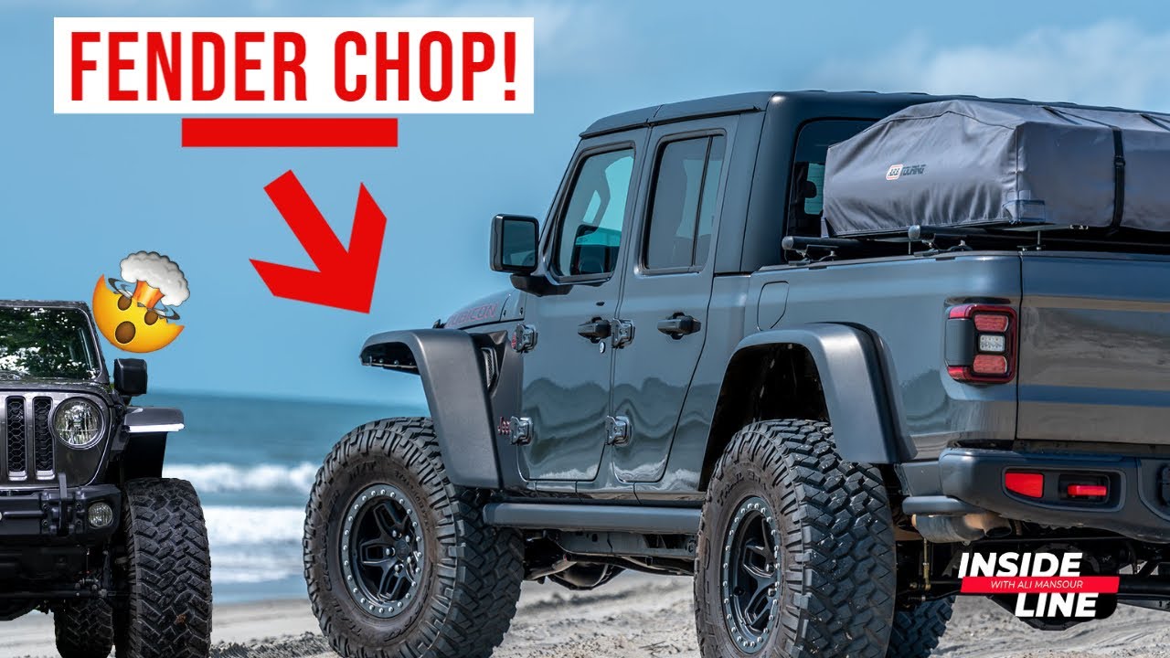 How To: Jeep Gladiator Rubicon Fender Chop w/Rugged Ridge LED Lights| Inside Line