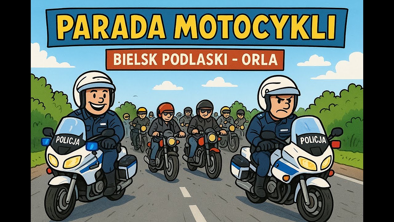 Parada motocykli Bielsk Podlaski - Orla 2025r