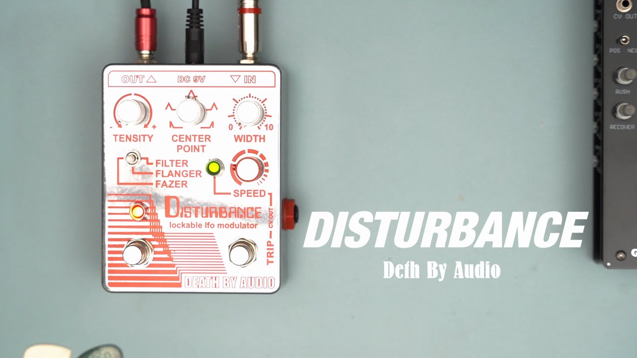 揺れないフランジャー？独特な切り口の音作りが楽しいモジュレーションペダル　【Death By Audio / DISTURBANCE】