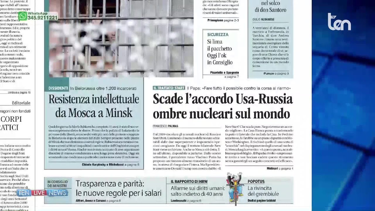 TEN live NEWS 05 febbraio 2026
