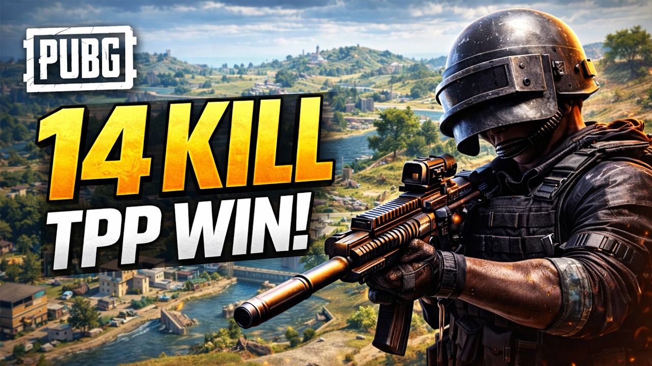 INSANE 14 Kill TPP Chicken Dinner | Erangel PUBG Gameplay