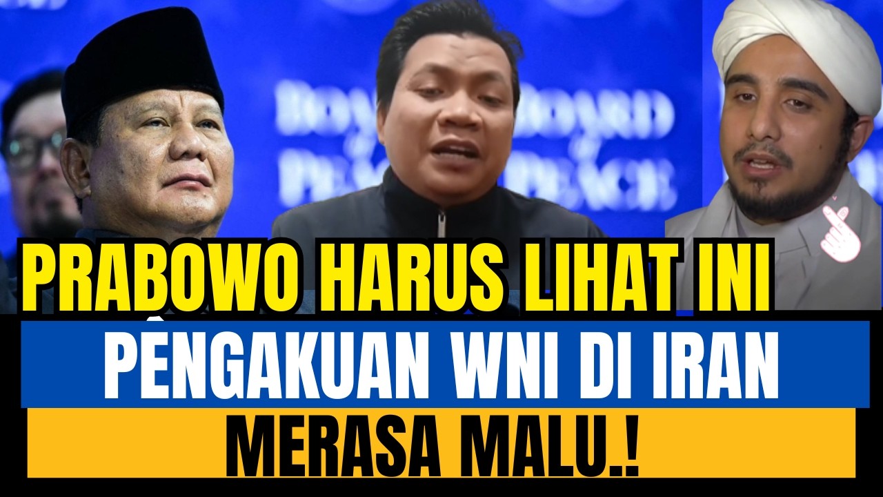 MEMALUKAN.! SAMPAIKAN VIDEO INI KE PRABOWO.! WNI DI IRAN MERASA MALU.!