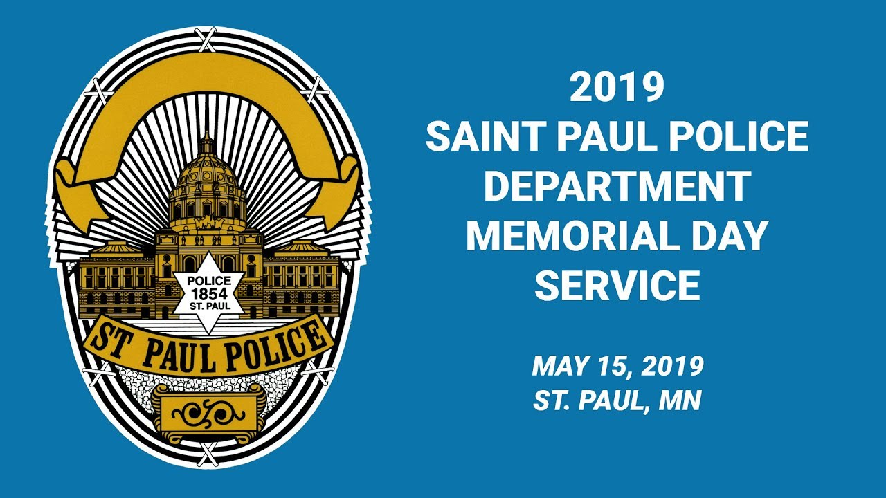 Saint Paul Police Department Memorial Day Service