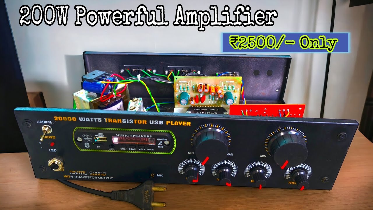 200W Powerful Amplifier || How To Make 200W Professional Amplifier || Technical Bijoy