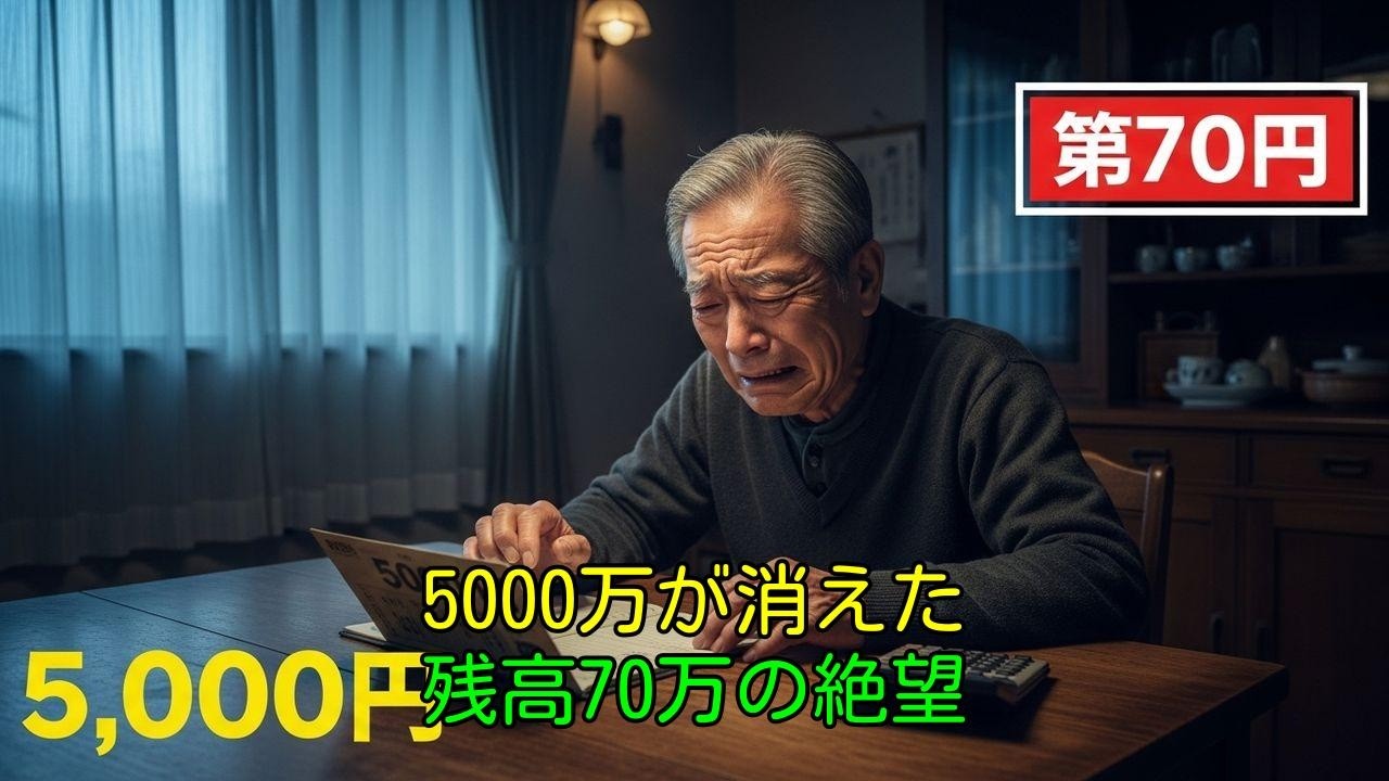72歳元教頭の崩壊。5000万が8年で消えた「優しさ」の罠