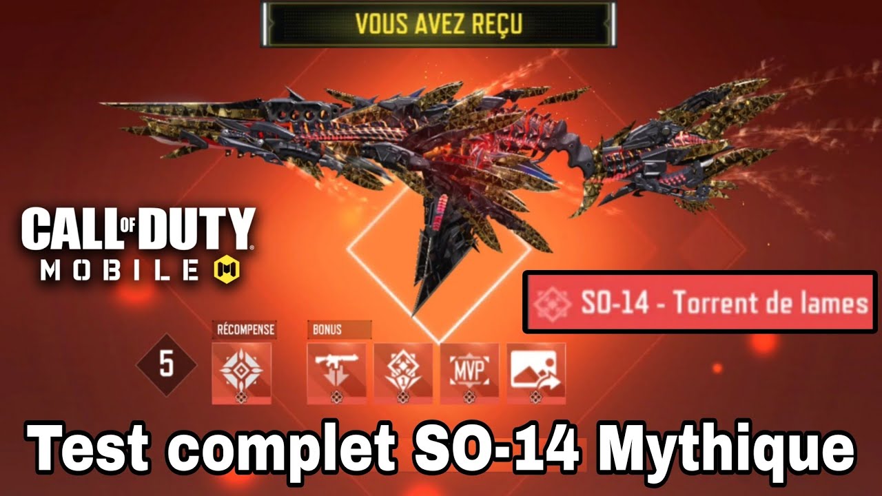 Activision m'a offert le skin mythique lvl MAX de la SO-14 en AVANT PREMIÈRE !! Call of duty mobile 