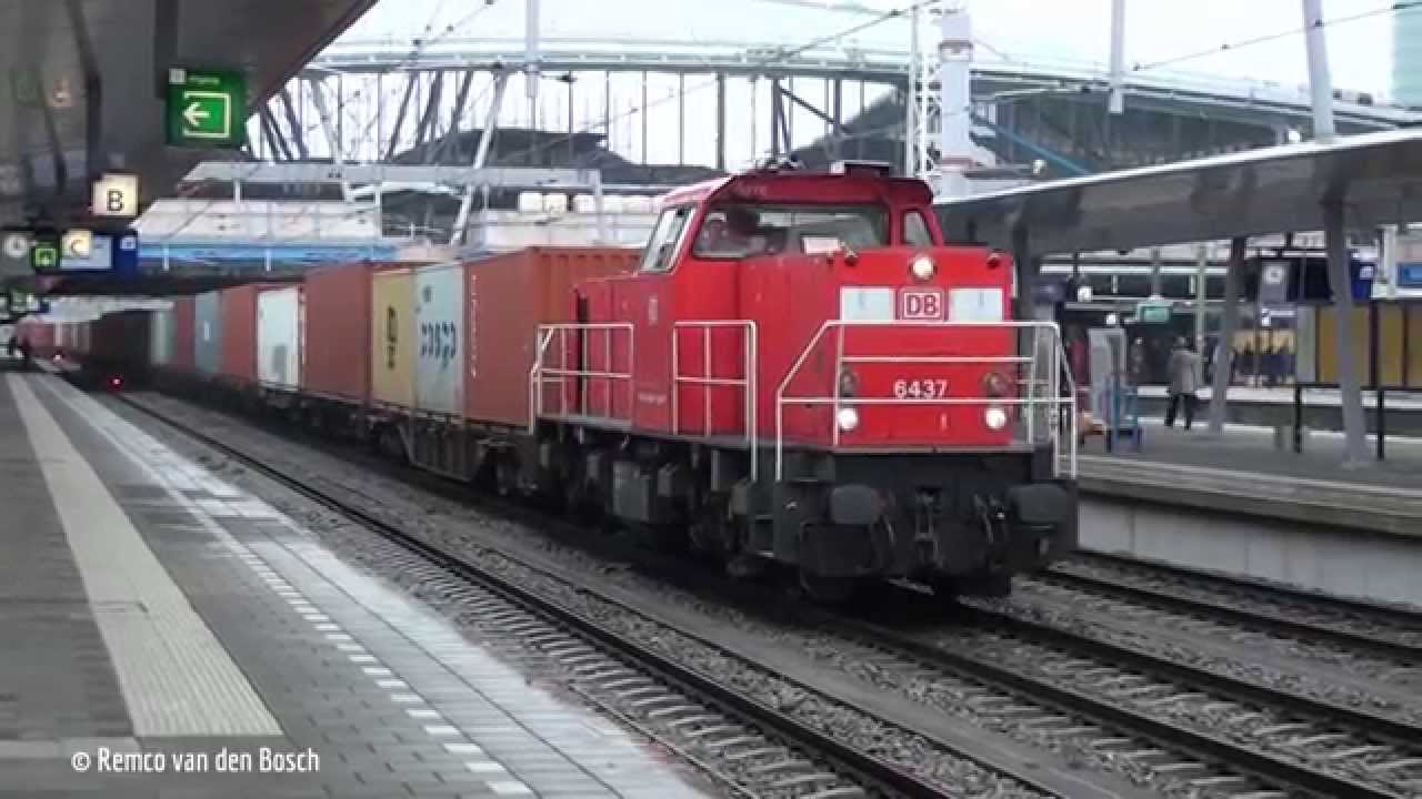 Diverse goederentreinen te Utrecht Centraal 24 oktober 2014