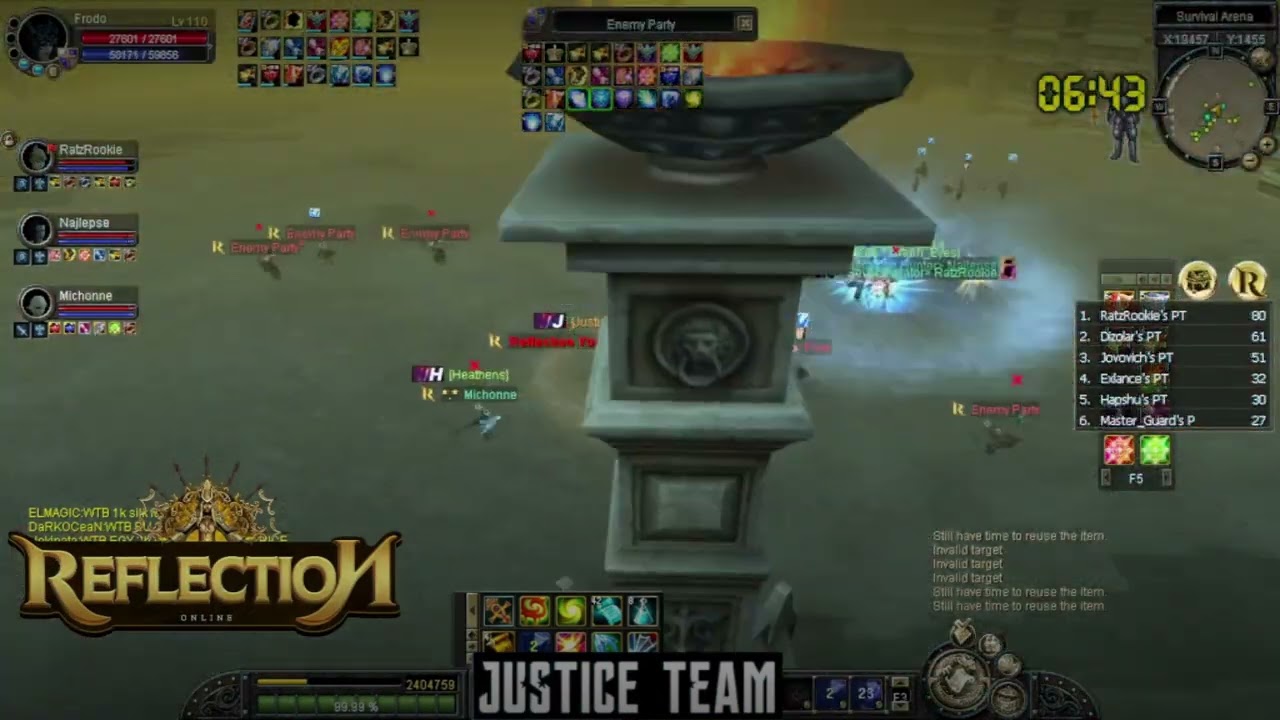 Reflection Online [JusticeTeam] Survival Party Rank1