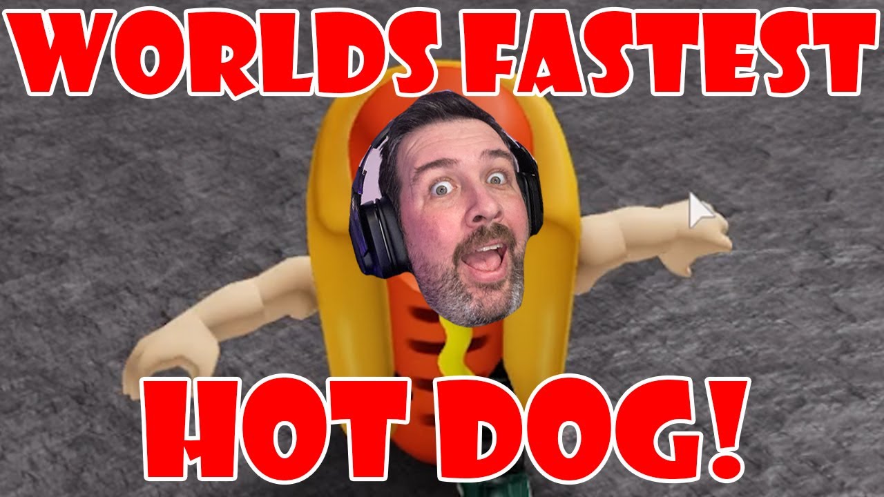 WORLD'S FASTEST HOTDOG! Roblox Speed Run with Fun Family Gaming