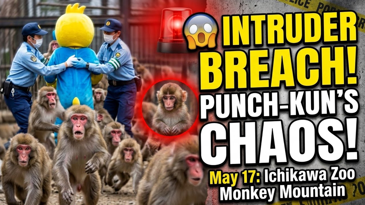 Costumed Man Entered Ichikawa Zoo Monkey Mountain 😱 | Punch Kun Reacts To The Chaos