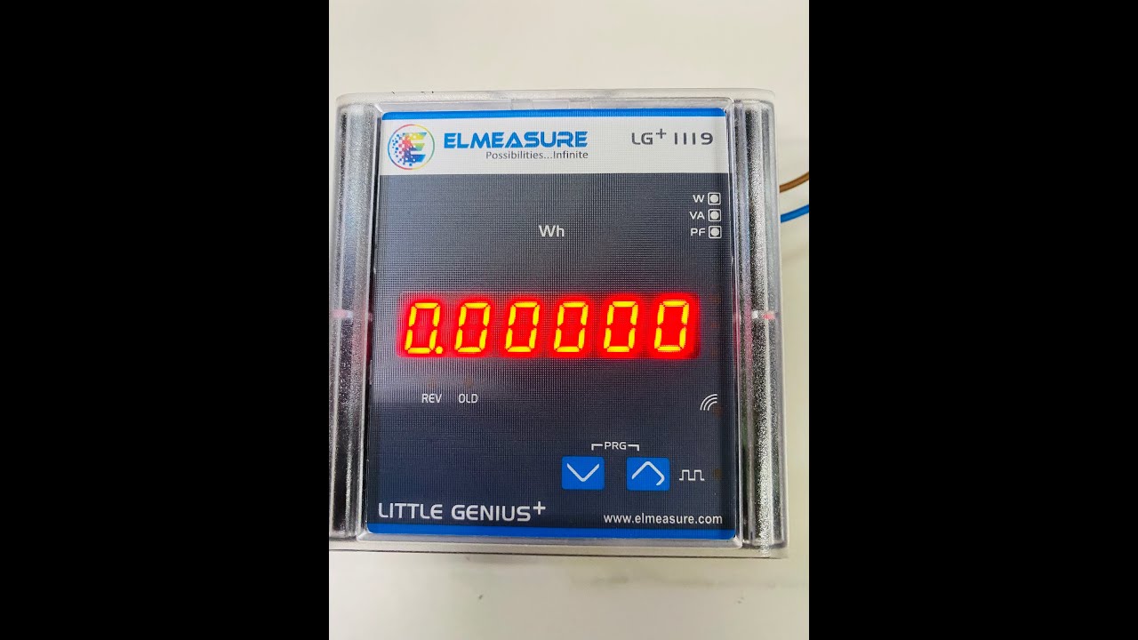 ELMEASURE LG+1119 KWH METER EASY PARAMETER SETTING