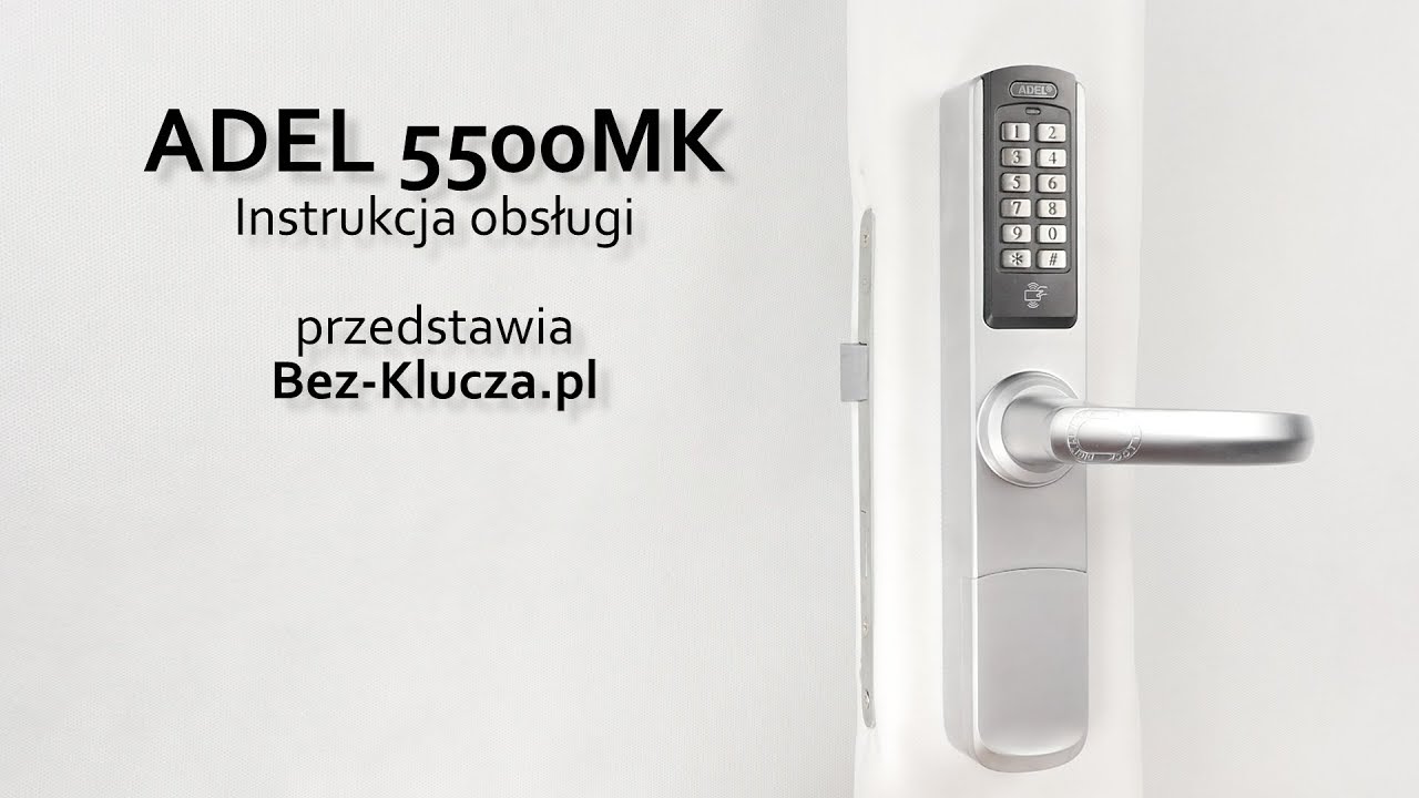LOB ADEL 5500 MK - Zamek szyfrowy klamka szyfrowa - instrukcja obsługi
