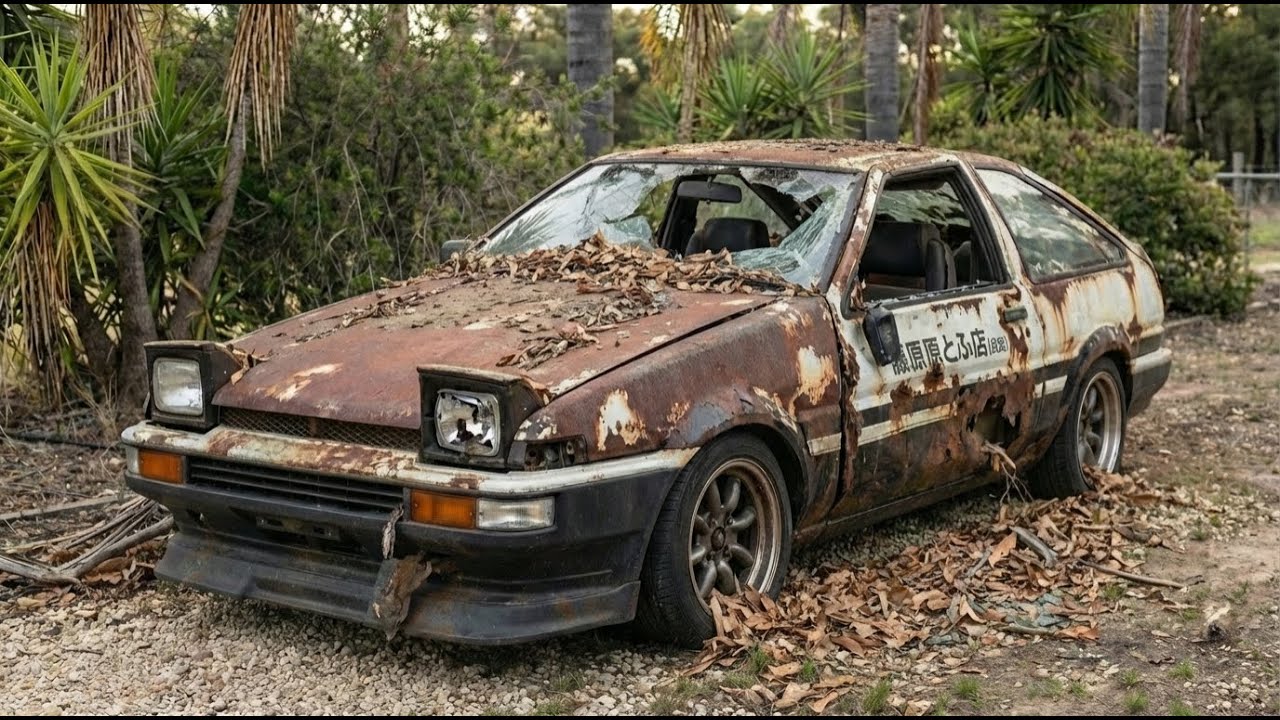 ASMR Car Restoration! Full Restoration of a Toyota AE86 Trueno (Drift King) | From  Disrepair to new