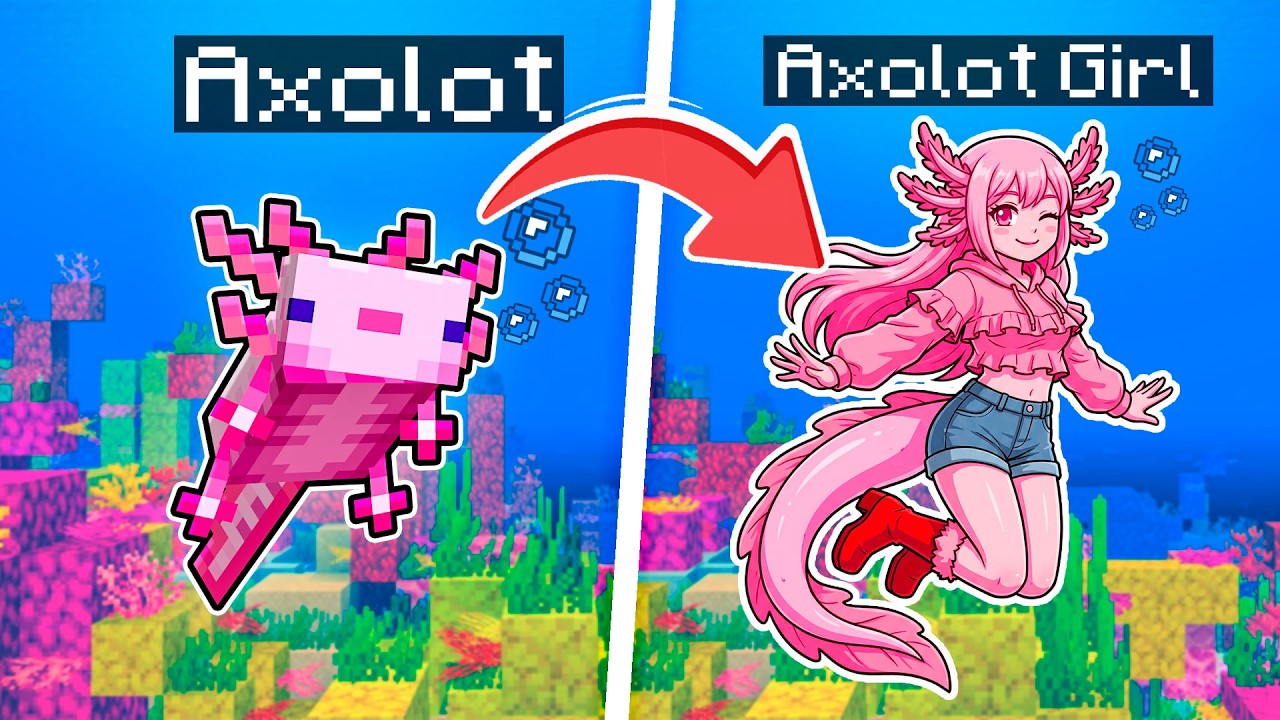 Trasformare gli ANIMALI in RAGAZZE su Minecraft!