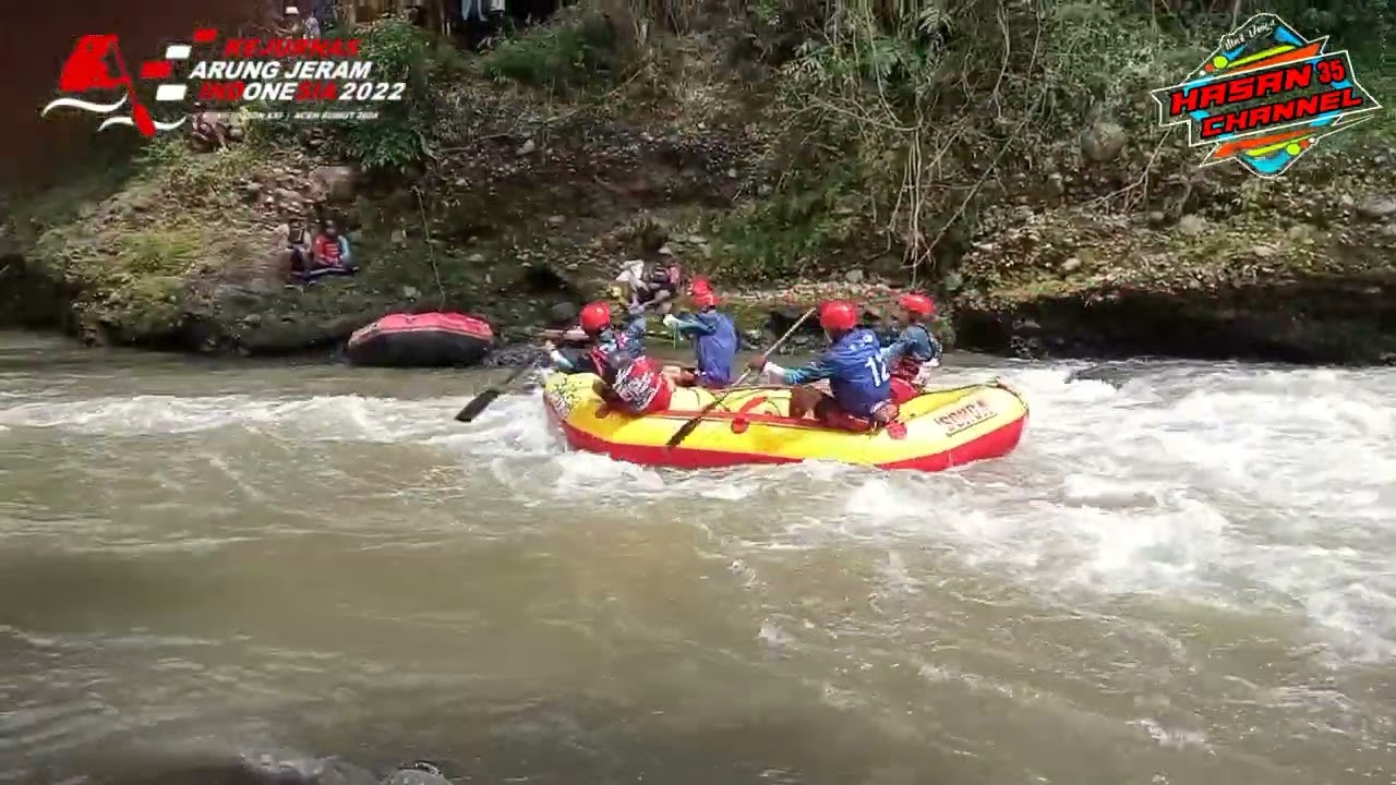 kejurnas arung jeram di sungai pekalen durasi video panjang