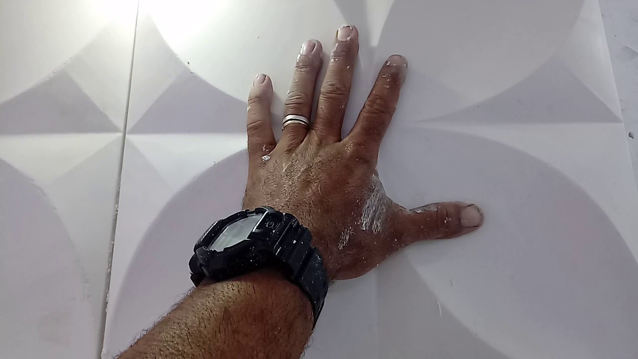 Como colocar placa de gesso 3d facil e rapido