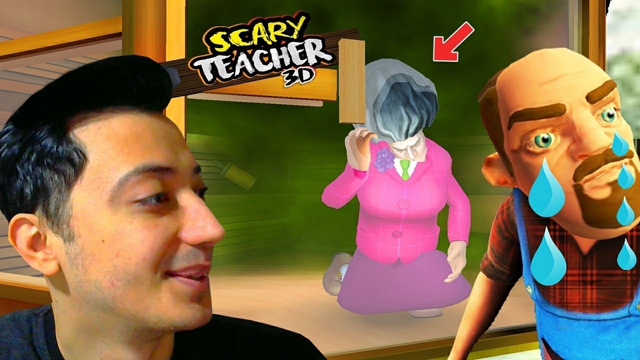 HELLO NEİGHBOR KIZ KARDEŞİ ÖLDÜ GRANDPA AĞLIYOR - Scary Teacher 3D