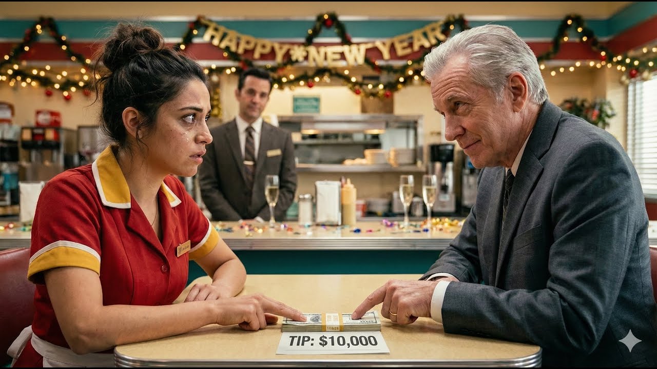 Billionaire Left a $10,000 Tip on New Year’s Eve—But What the Waitress Said Changed His Will