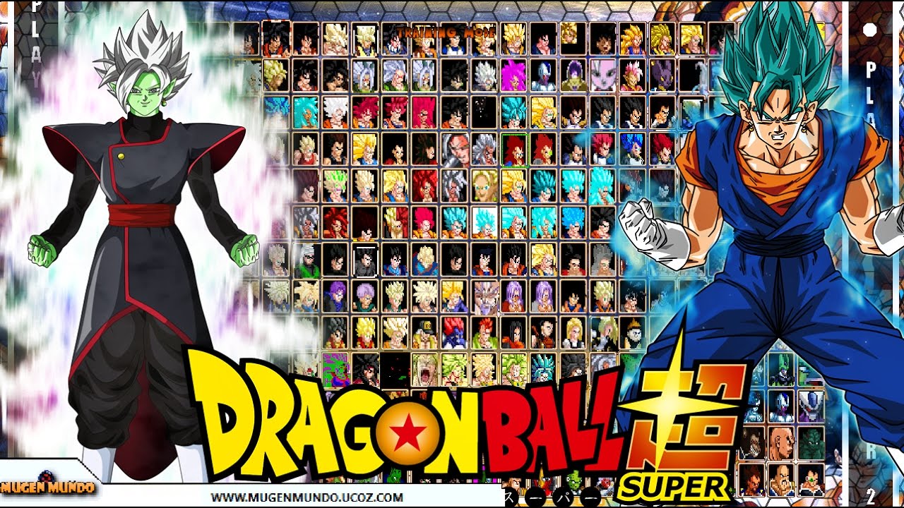 Dragon Ball Z MUGEN EDITION 2017 COM 289 CHARS DE DBZ, GT, AF, MULTIVERSE E HEROES! #MugenMundo