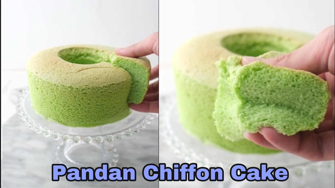 Pandan Chiffon Cake IRIT TELUR