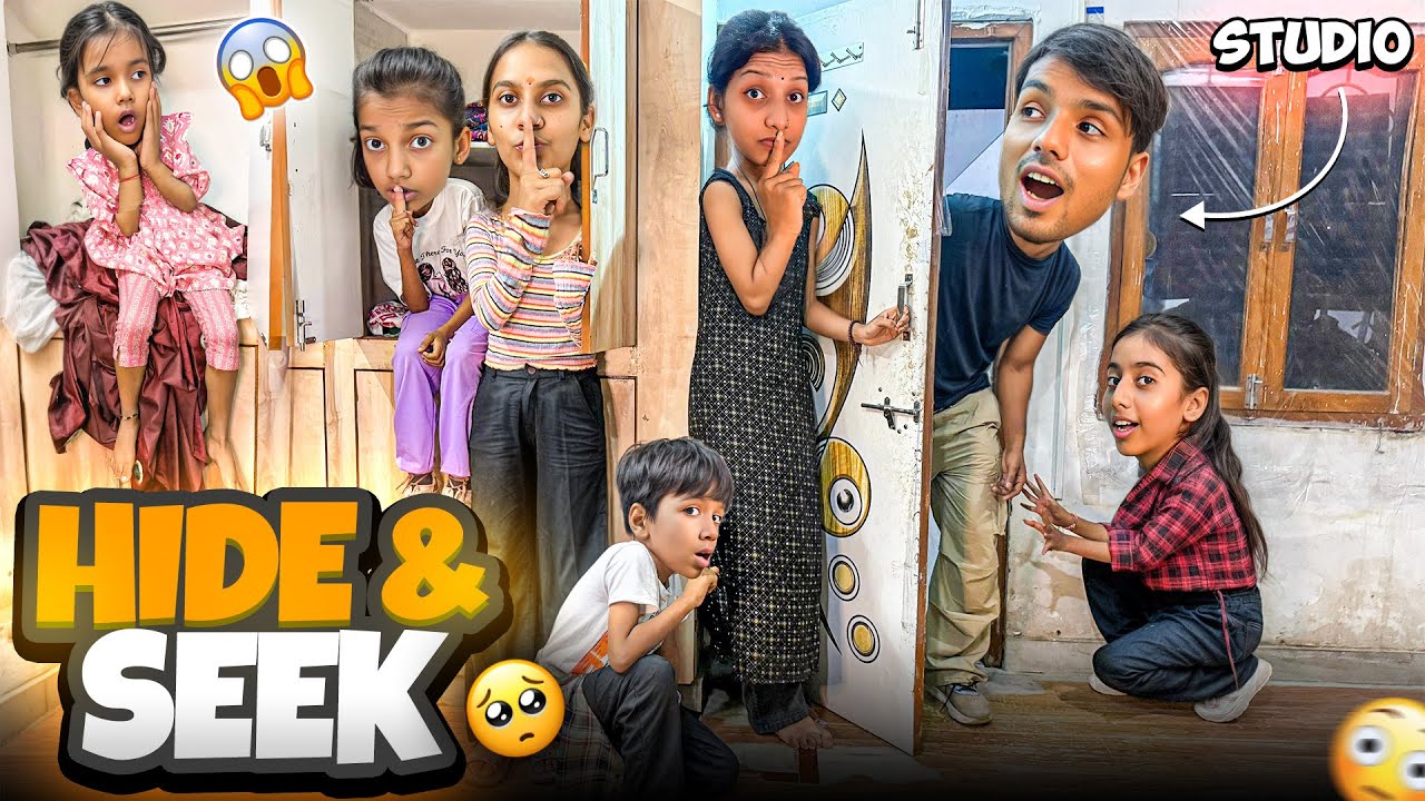 Hide & Seek Challenge With Team 😲 In Our Studio Gone Wrong 