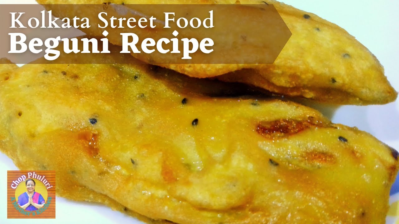Crispy Beguni Recipe | Indian Eggplant Snacks | Batter Fried Brinjal | Kolkata Snacks Recipe