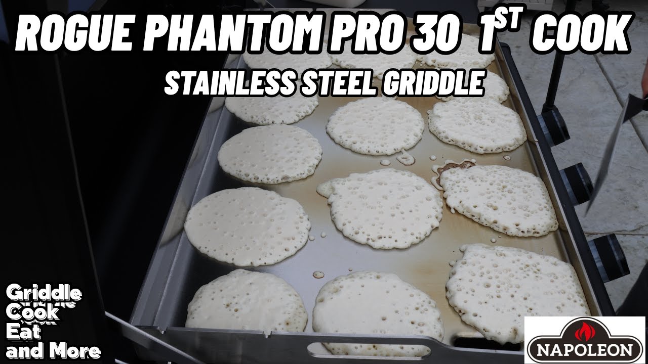 NEW STAINLESS STEEL GRIDDLE COOK || NAPOLEON ROGUE PHANTOM PRO 30 INCH GRIDDLE