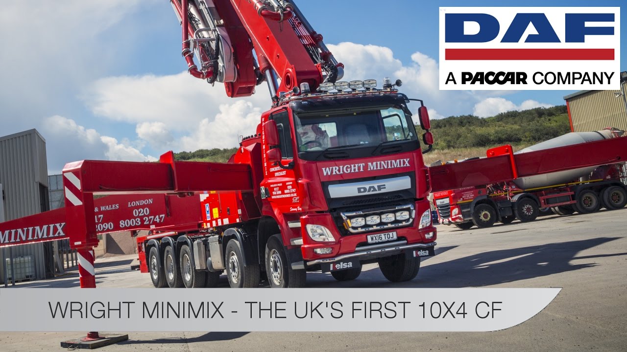 DAF Trucks UK | Introducing the UK's first 10x4 DAF CF with Wright Minimix