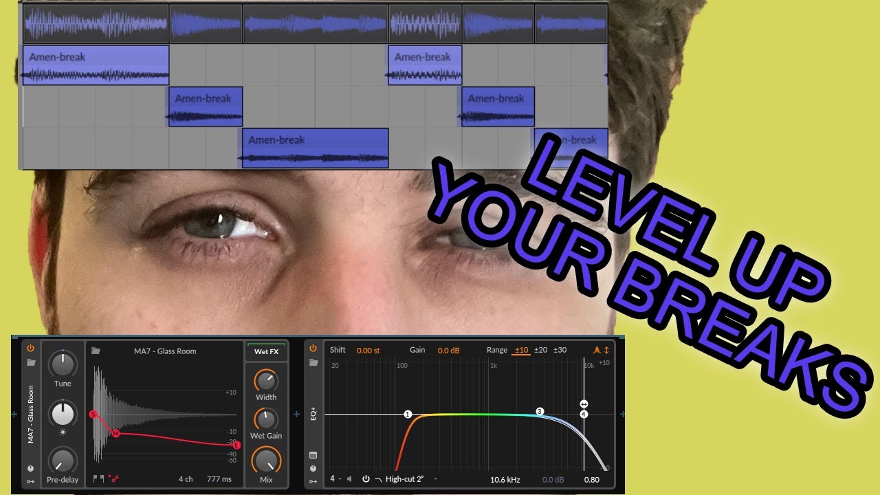 How to Polish a Jungle breakbeat with Reverb (Snare Presence)