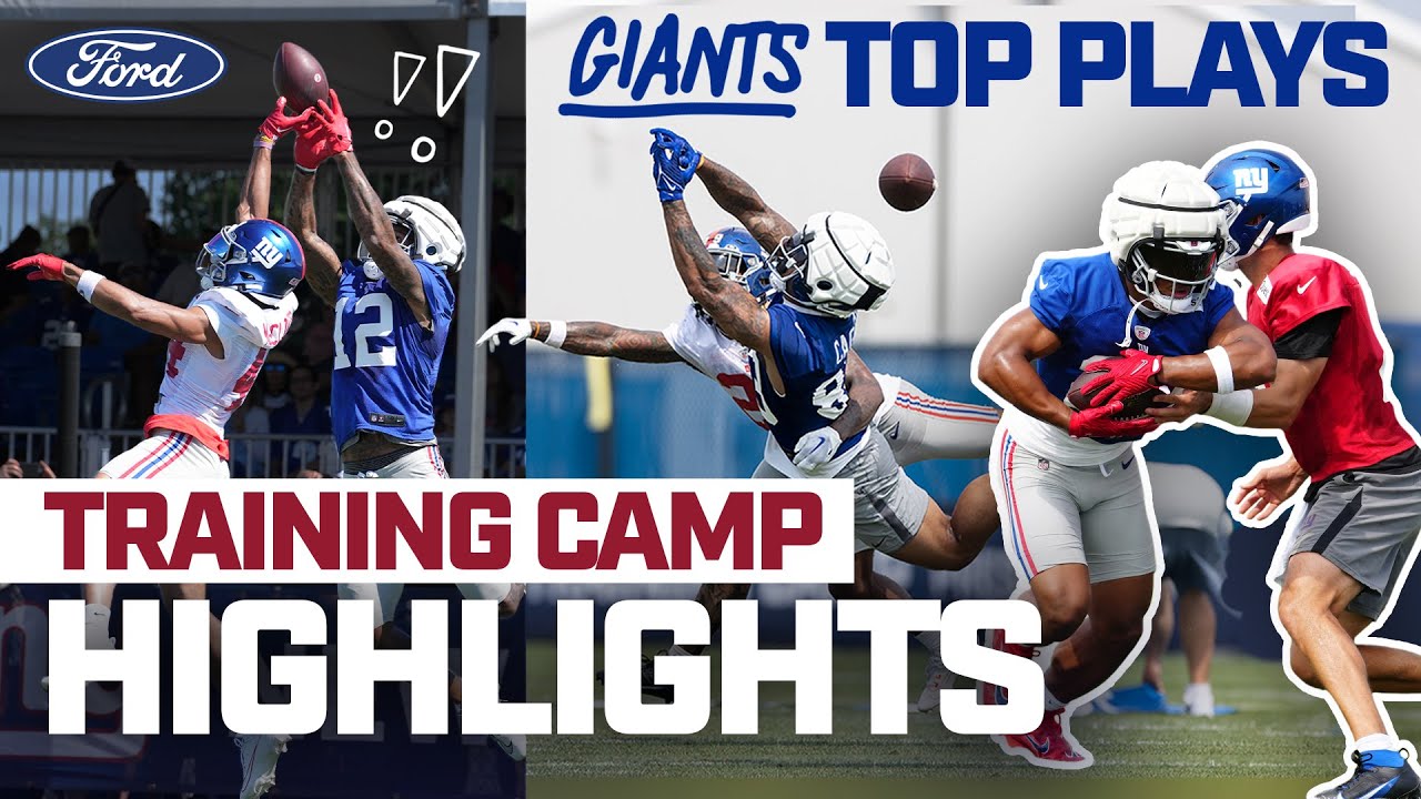TOP Plays & Highlights from 2023 Training Camp! | New York Giants